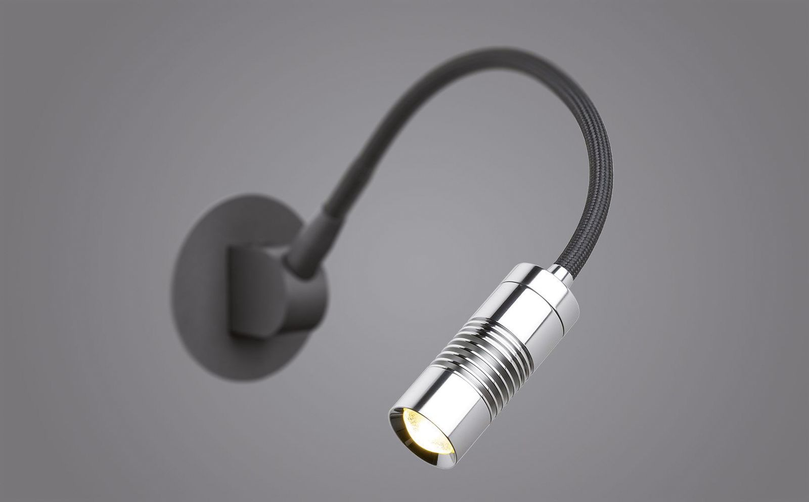 LED-Leseleuchte A LITTLE BIT 9W 3000K 550lm chr Konv IP20 Ø110x100mm