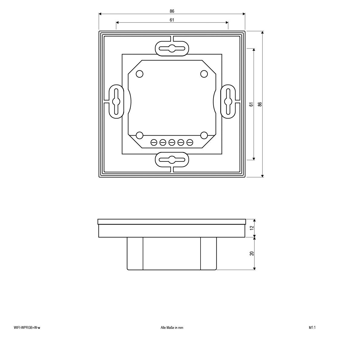 Funksender IP20 230V AC