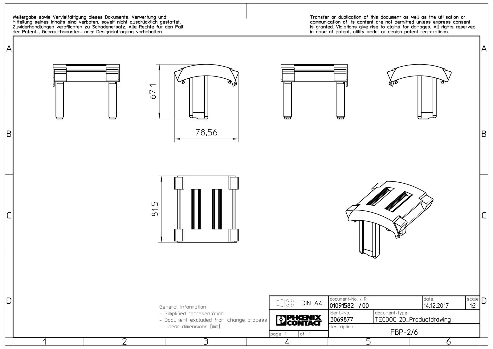 Prüfstecker 6p gr