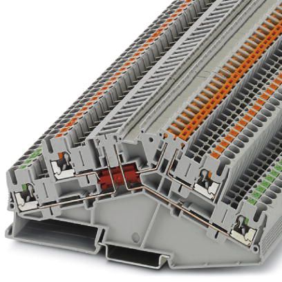 Reihenklemme 0,14-2,5qmm 2Etagen 2kl gr 16A TS35 Hutschiene TH35