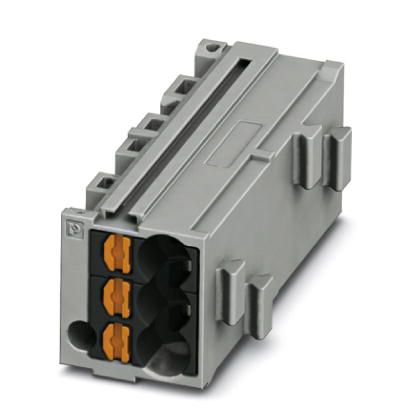 Verteilerblock 0,14-1,5qm 1Etage 6kl gr 17,5A Hut-/G-Schiene TH35/G32