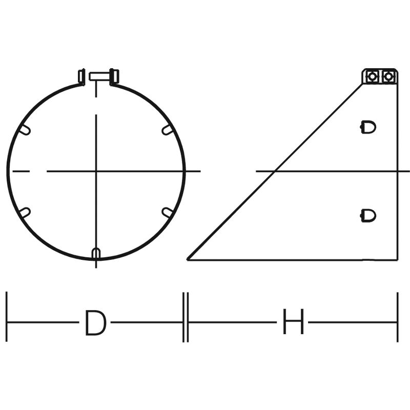Abblendung sw sym direkt mt Kst Ø120x143mm
