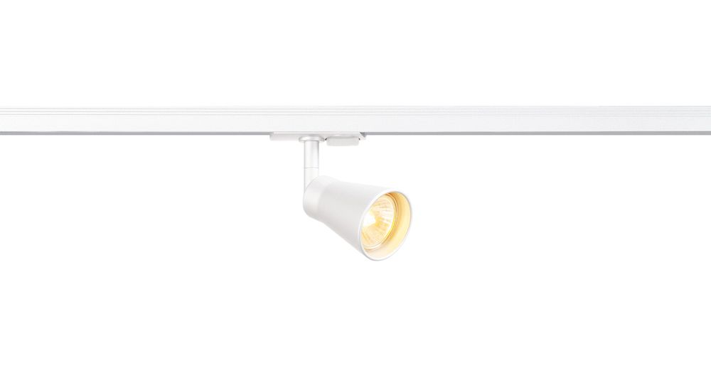 Schienenstrahler 50W GU10 ws mt IP20 1Ph ST 130x62x80mm