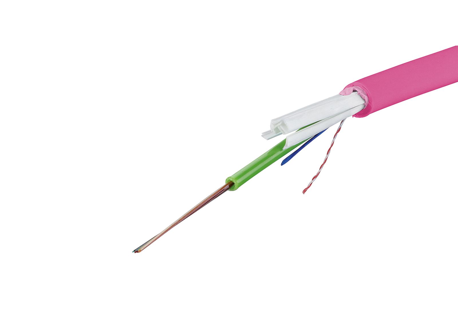 LWL-Kabel OM4 Eca 50/125 bl hfr TRS 1fas MM50/125 Halogenfrei nach EN IEC 60754-1