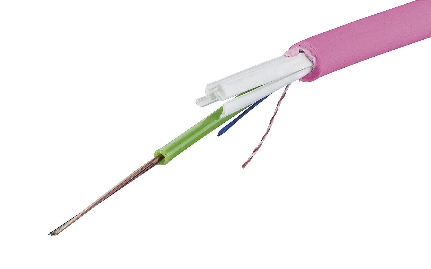 LWL-Kabel OM4 Eca 50/125 bl hfr TRS 1fas MM50/125 Halogenfrei nach EN IEC 60754-1