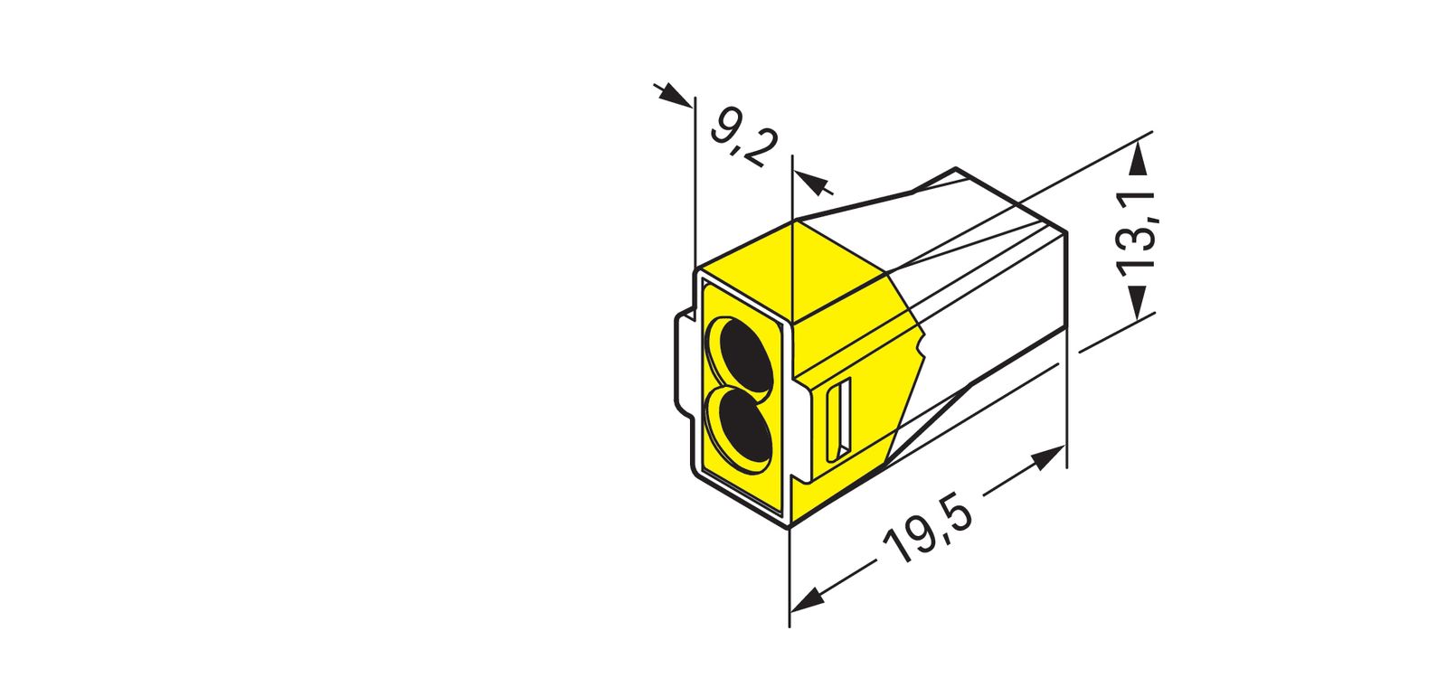 Steckklemme 2f 400V 24A 1,5-2,5qmm ge f.Massivleiter
