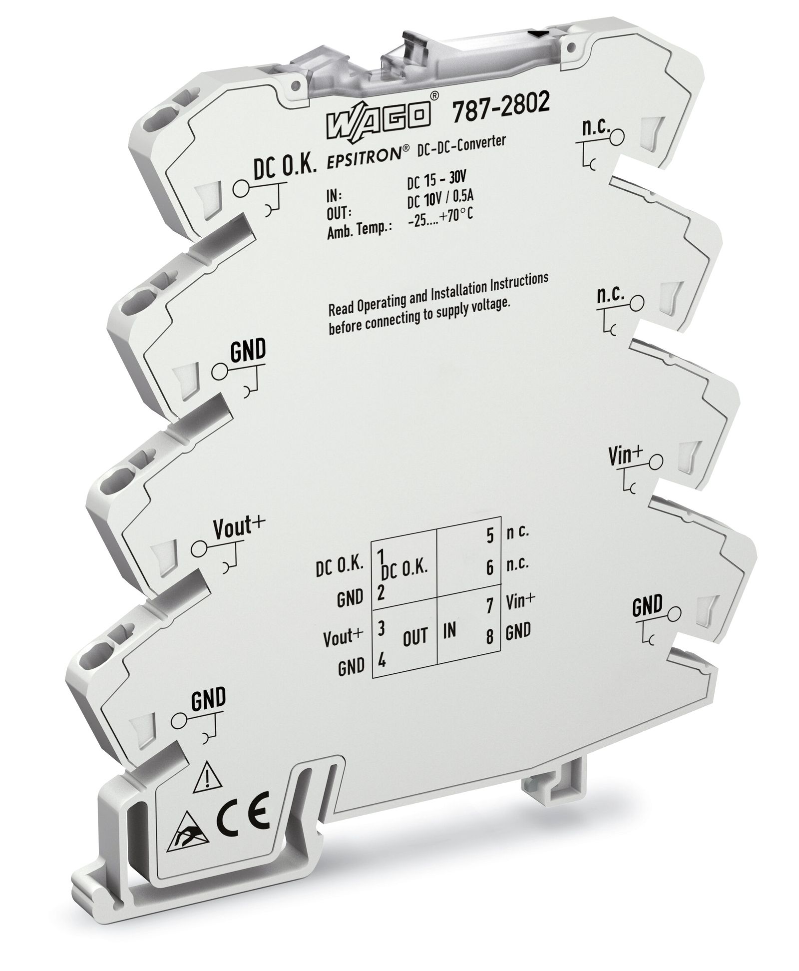 Gleichstromversorgung REG Serie 787 10V 15-30VDC f.Reiheneinb 0,5A 0,33TE IP20