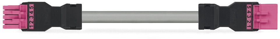 Systemverbindung 5p Serie 891 H05VV-F gr 1,5qmm 5x1,5qmm L1000mm Buchse Stecker