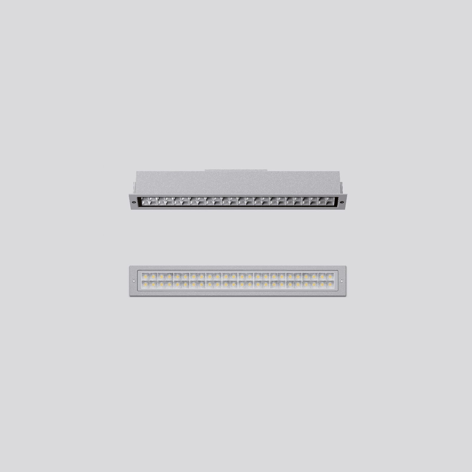 LED-Rasterleuchte 18,3W 3000K 1579lm si Konv Dimmung DALI IP65 550x75x85mm