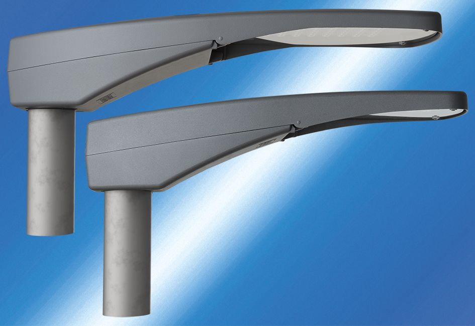 LED-Straßenleuchte 18W Aufs/Ans 42-76mm 4000K 2600lm gr Alu Gl_tr IP66 II