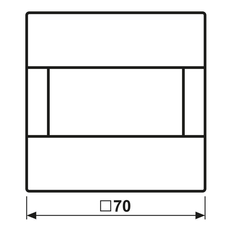 Bewegungsmelder-Bus KNX LS UP aws 0-180° v6° 1,1m Reichweite: 8m