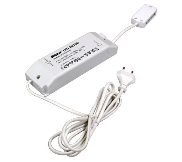 LED-Trafo 75W 84-3125mA 24V IP20 Kstgeh stat 185x60x31mm