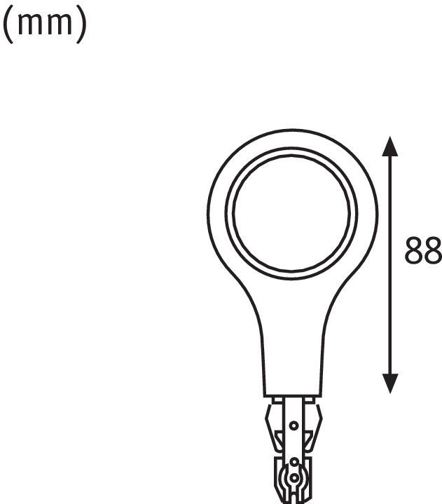 Endkappe 5,8W 420lm URail LED 2700K chr