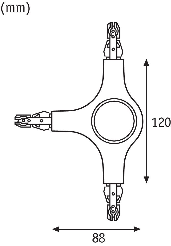 Kupplung/Verbinder T URail chr 141mm