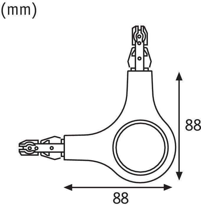 Kupplung/Verbinder L URail chr 141mm