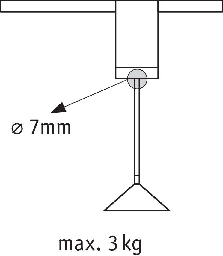 Pendeladapter URail ws 106mm