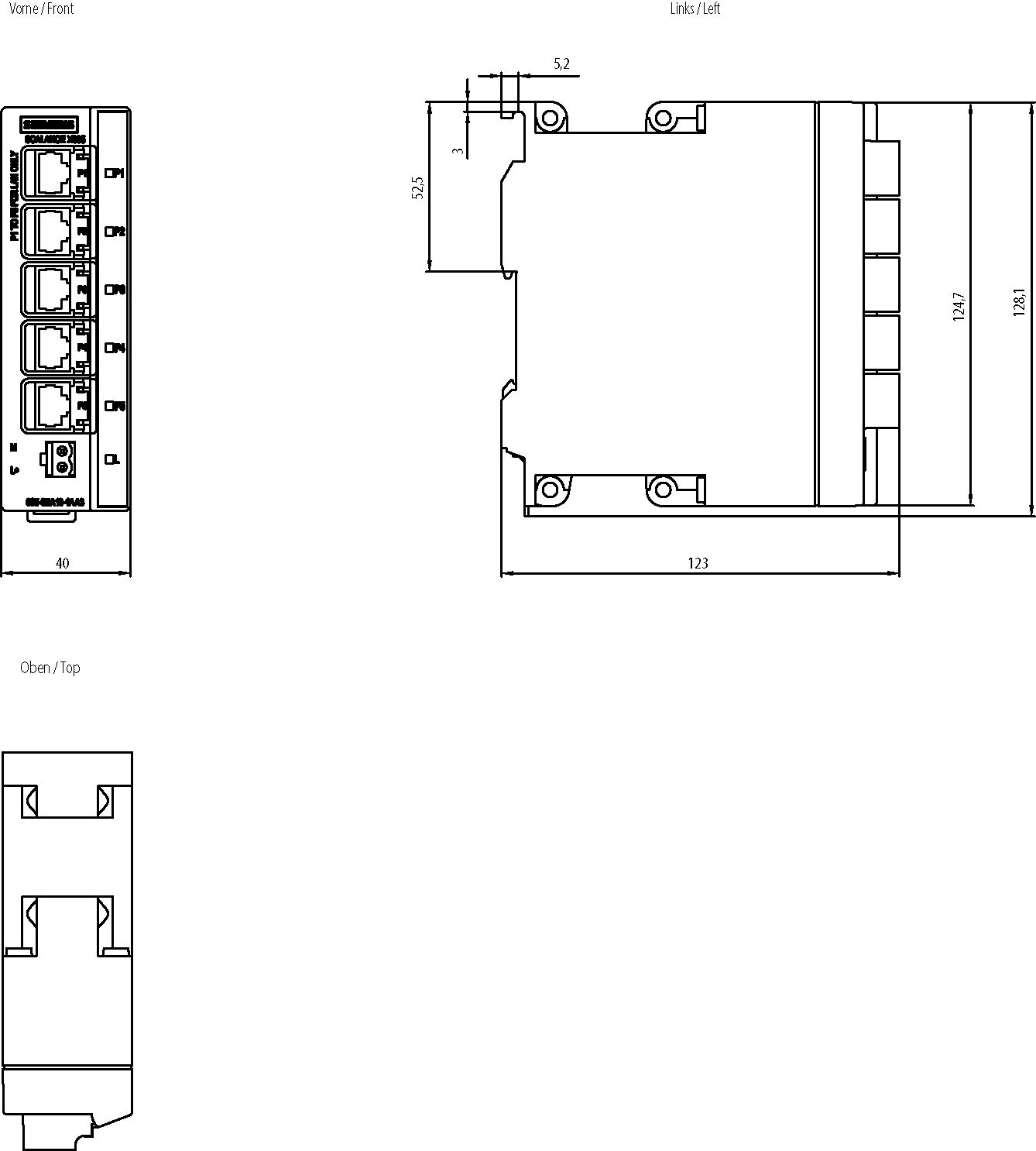 Desktopswitch 5x10/100Mbps Layer2 Switch