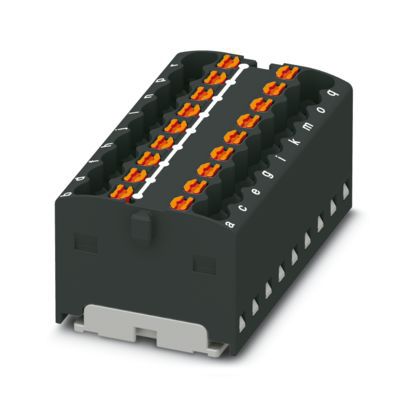 Verteilerblock 0,14-1,5qm 1Etage 18kl sw 17,5A Direktmont