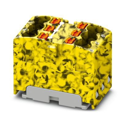 Verteilerblock 0,14-1,5qm 1Etage 6kl sw/ge 17,5A Direktmont