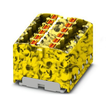 Verteilerblock 0,14-1,5qm 1Etage 12kl sw/ge 17,5A Direktmont