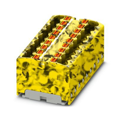 Verteilerblock 0,14-1,5qm 1Etage 18kl sw/ge 17,5A Direktmont