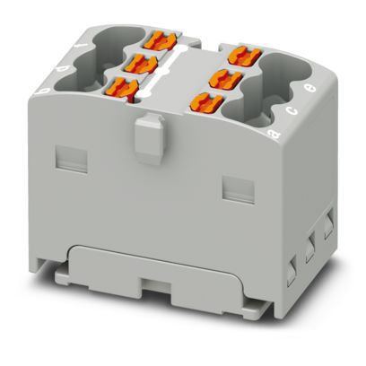 Verteilerblock 0,14-1,5qm 1Etage 6kl gr 17,5A Direktmont