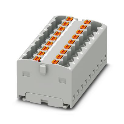 Verteilerblock 0,14-1,5qm 1Etage 18kl gr 17,5A Direktmont