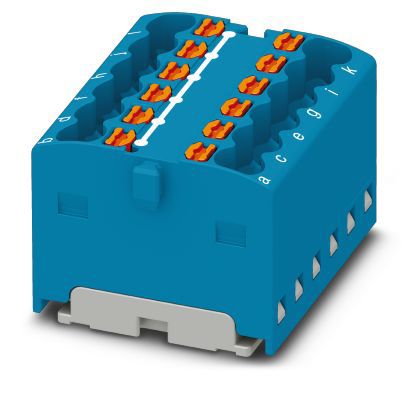 Verteilerblock 0,14-1,5qm 1Etage 12kl bl 17,5A Direktmont