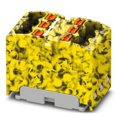 Verteilerblock 0,14-1,5qm 1Etage 6kl sw/ge 17,5A Direktmont