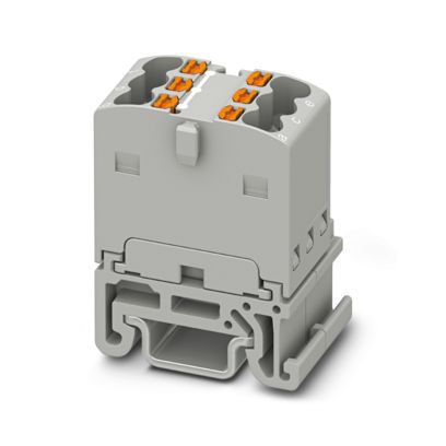 Verteilerblock 0,14-1,5qm 1Etage 6kl gr 17,5A TS15 Hutschiene TH15