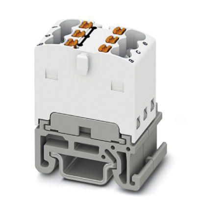 Verteilerblock 0,14-1,5qm 1Etage 6kl ws 17,5A TS15 Hutschiene TH15