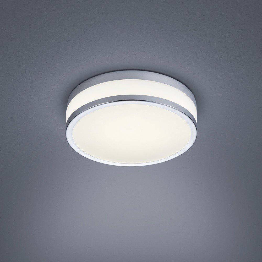 LED-Sensorleuchte ZELO 18W 2900K 1420lm chr Konv IP44 BWM Ø290x85mm