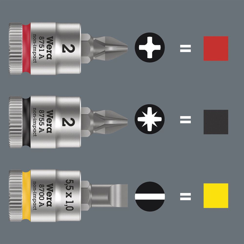 Schlitzschrauben-Einsatz 6,4mm(1/4) 5,5x0,8mm 1/4Zoll