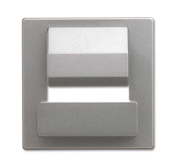 Zentralplatte USB 1f pur edelstahl edst Klemmbef