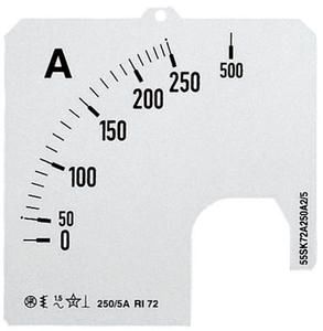 SCL-A5-10000/72 Amperemet 0-10000 72x72mm 90° Messskala