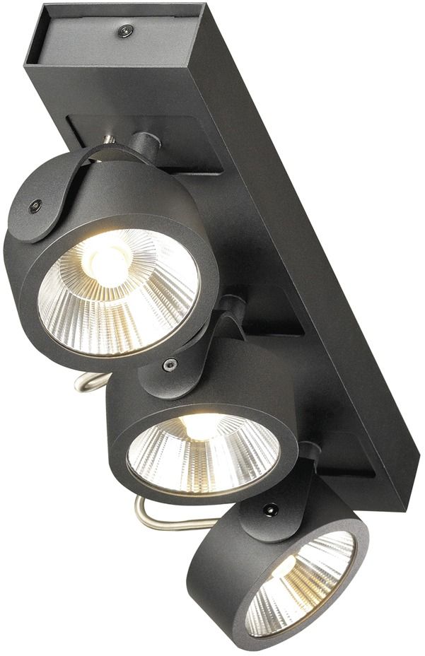 LED-Anbaustrahler 47W 3000K 3000lm Konv sw mt 3LEDs Alu IP20 breitstrahlend