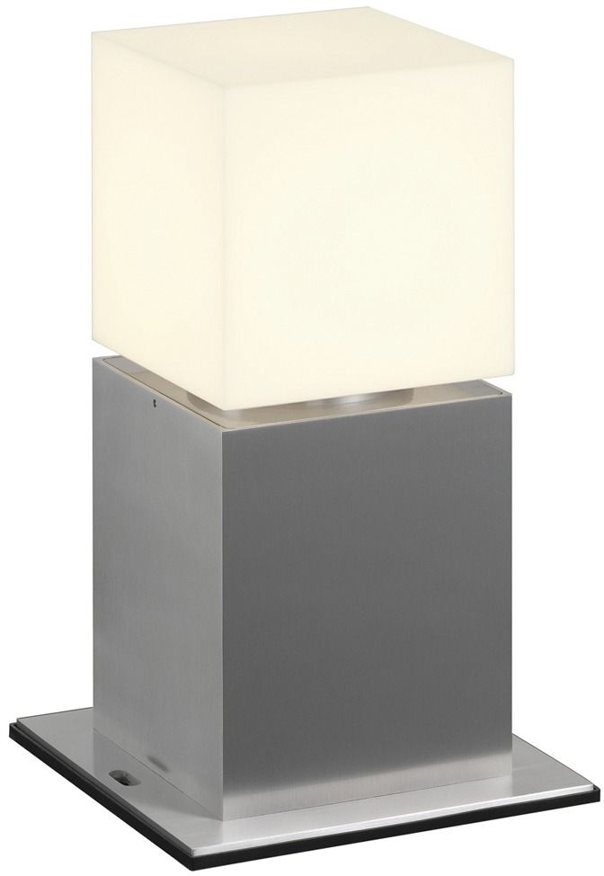 Pollerleuchte 20W E27 alu Edst Kst_opal HV IP44