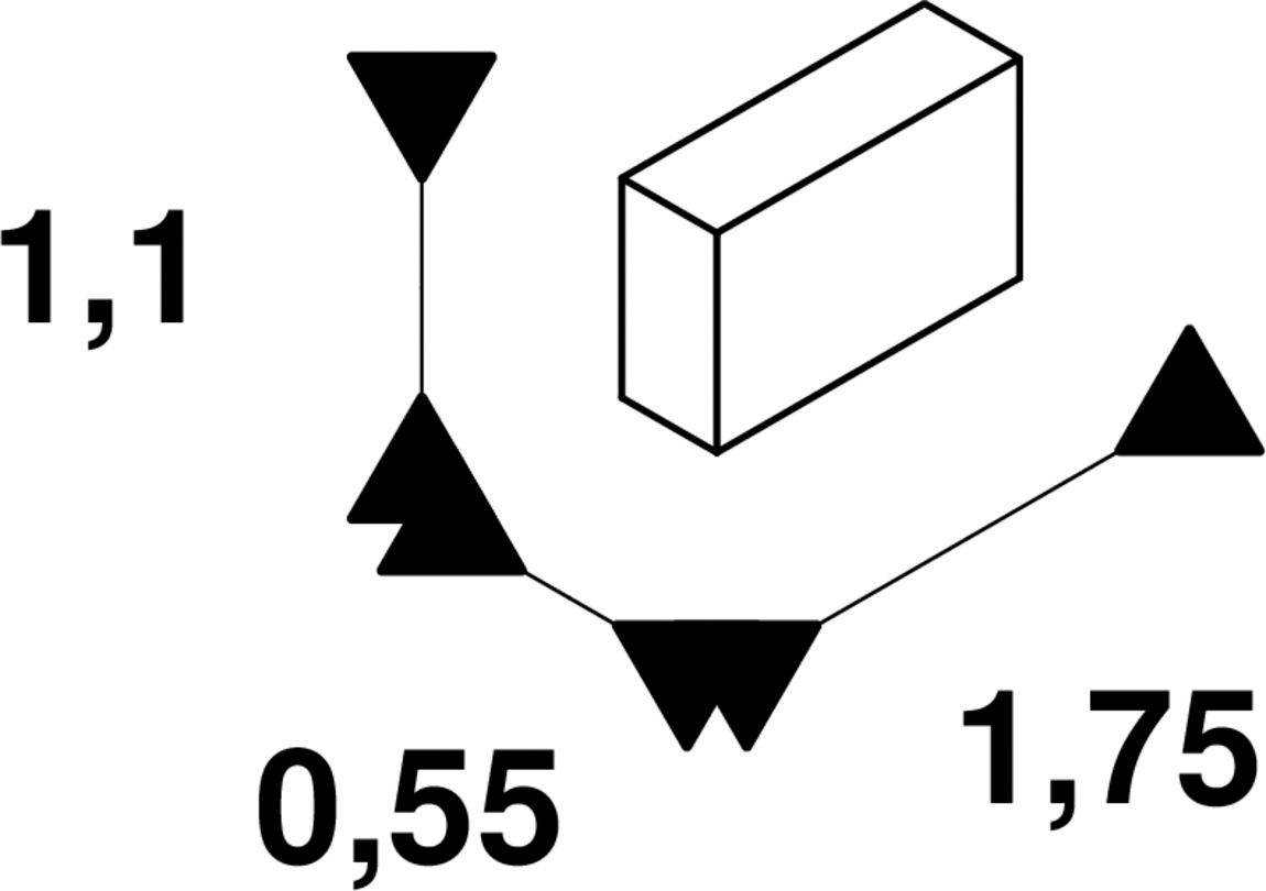 Endkappe sw Alu L5,5mm B17,5mm H11mm