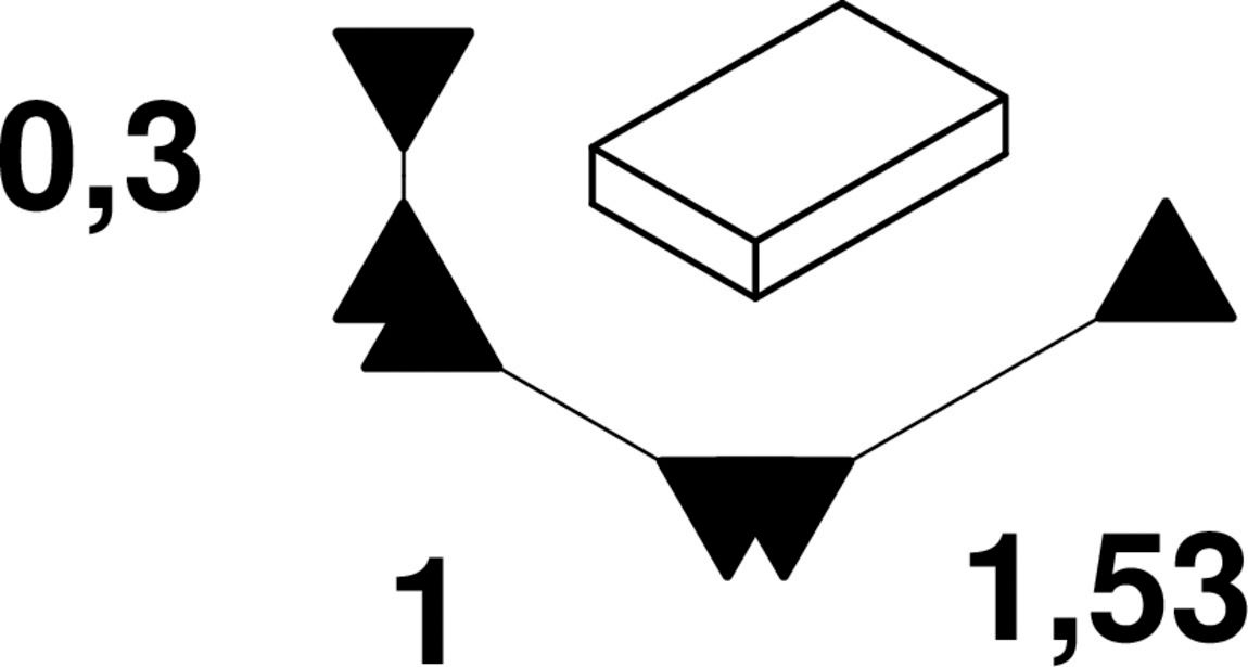 Befestigungsset edst L10mm B15,3mm H3mm