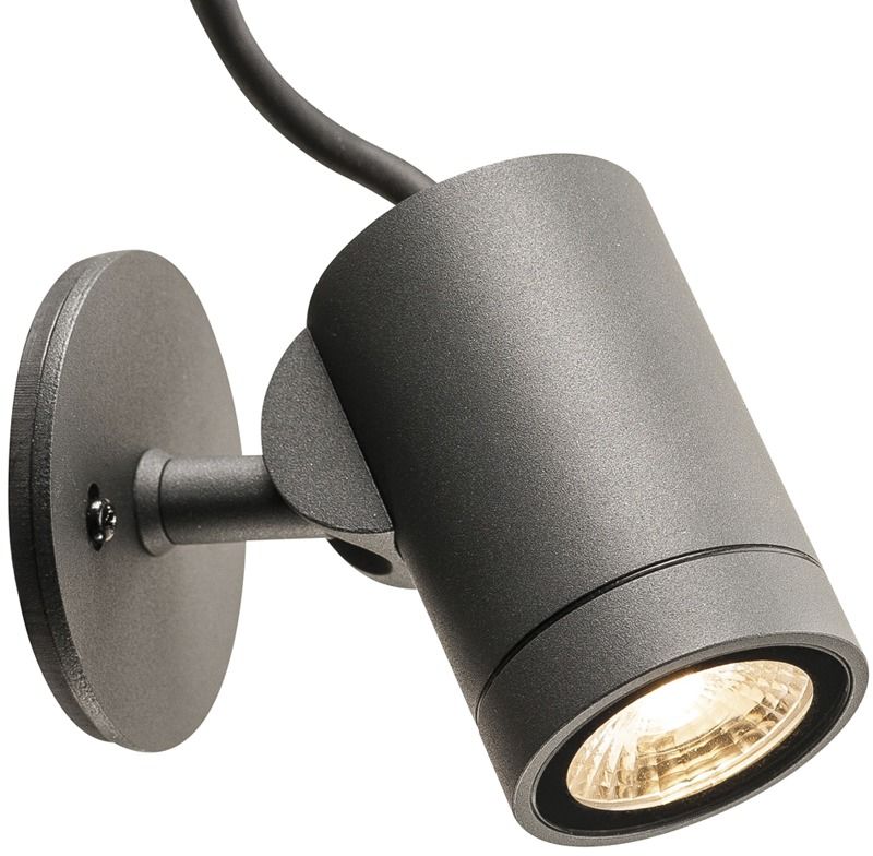 LED-Anbaustrahler 6,5W 3000K 440lm Konv anth mt 1LED Alu IP55 mediumstrahlend