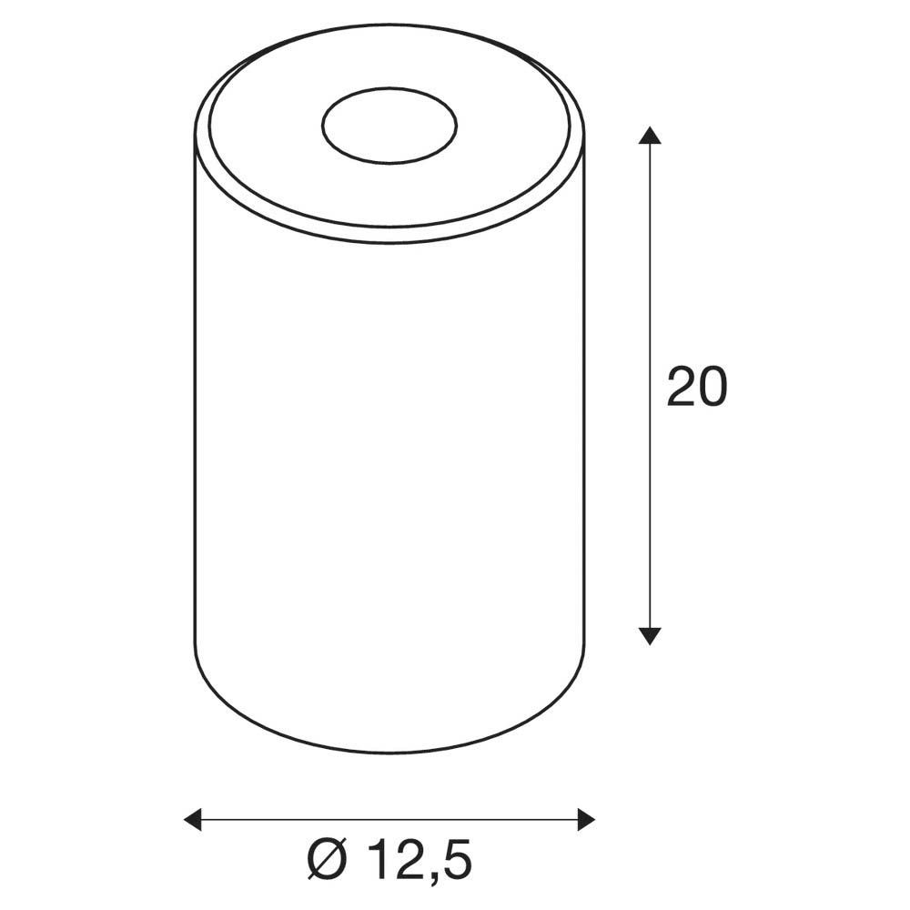 Schirm rt sym direkt Glas Ø125x200mm