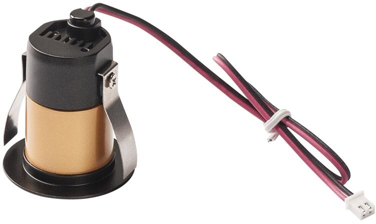 LED-Einbaustrahler 1,2W 2900K 70lm Konv sw mt 1LED Alu IP20 RF:matt Ø/EB35mm