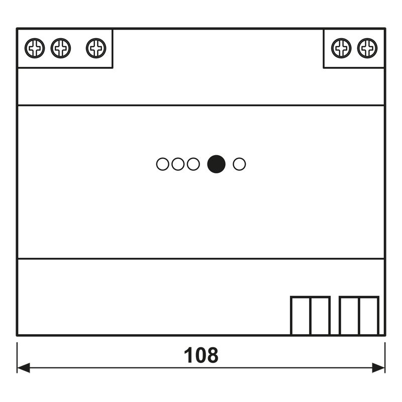 Spannungsversorgung KNX REG 6TE 1280mA Busspannung pufferbar m.LED-Anz