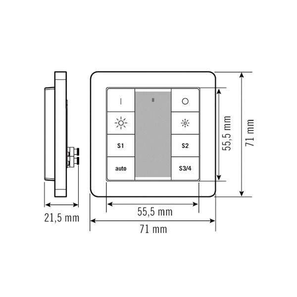 Controll-Panel Push Button IP20