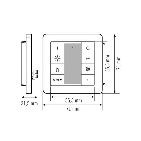 Controll-Panel Push Button IP20