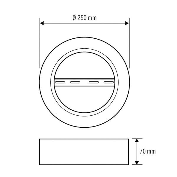 Aufbaurahmen ws Zubehör Alu Ø165mm