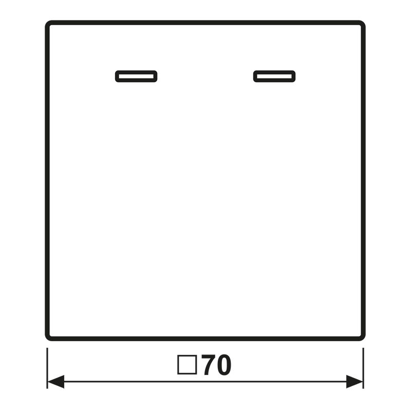 Kontrollwippe Schalter LS sw div.Symbole