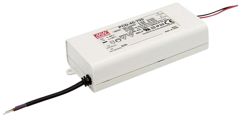 LED-Trafo 40W 500mA 80V IP30 dim dim dyn Dimmung Phasenabschnitt Kstgeh
