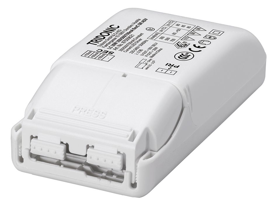 LED-Trafo 20W JET 350-700mA 50V IP20 Kstgeh stat 102x51x30mm