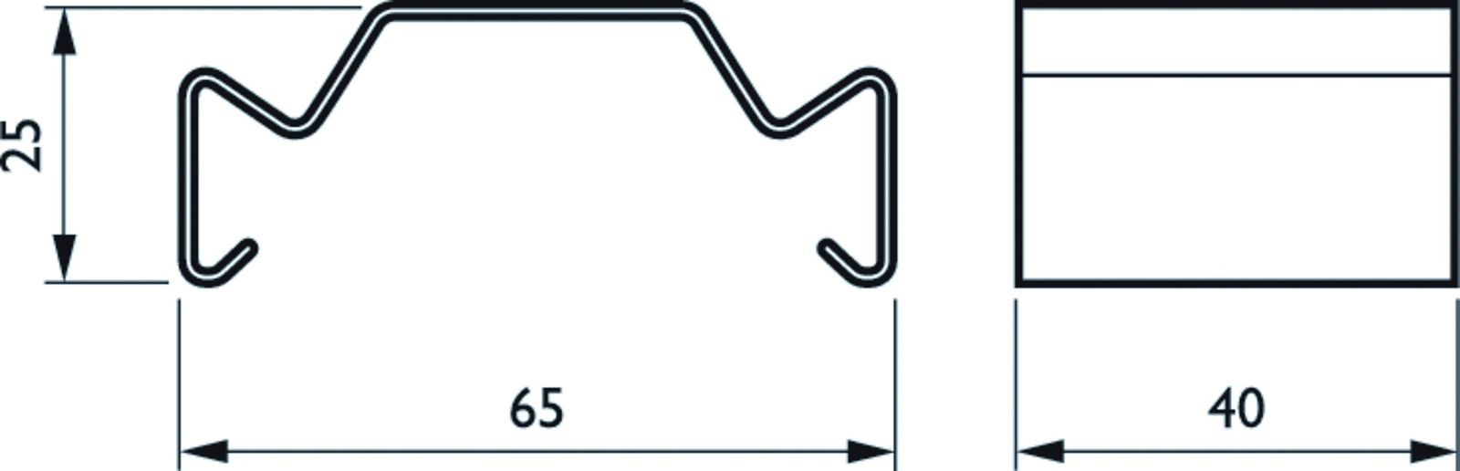 Montageklammer ws Maxos fusion Edst L65mm B40mm H25mm